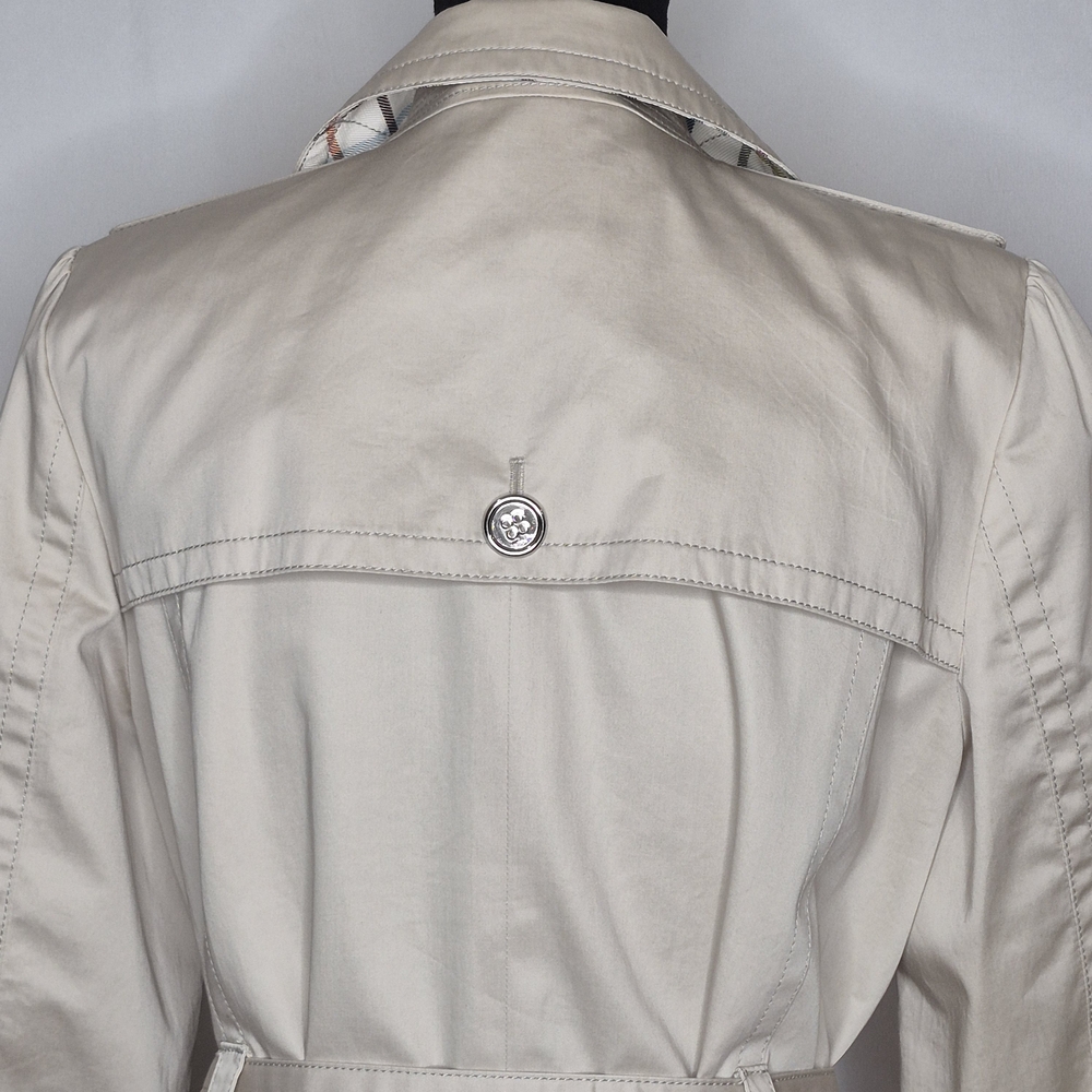 Coach Heritage Series Double-Breasted Belted Trench Coat - Size M - Picture 6 of 16
